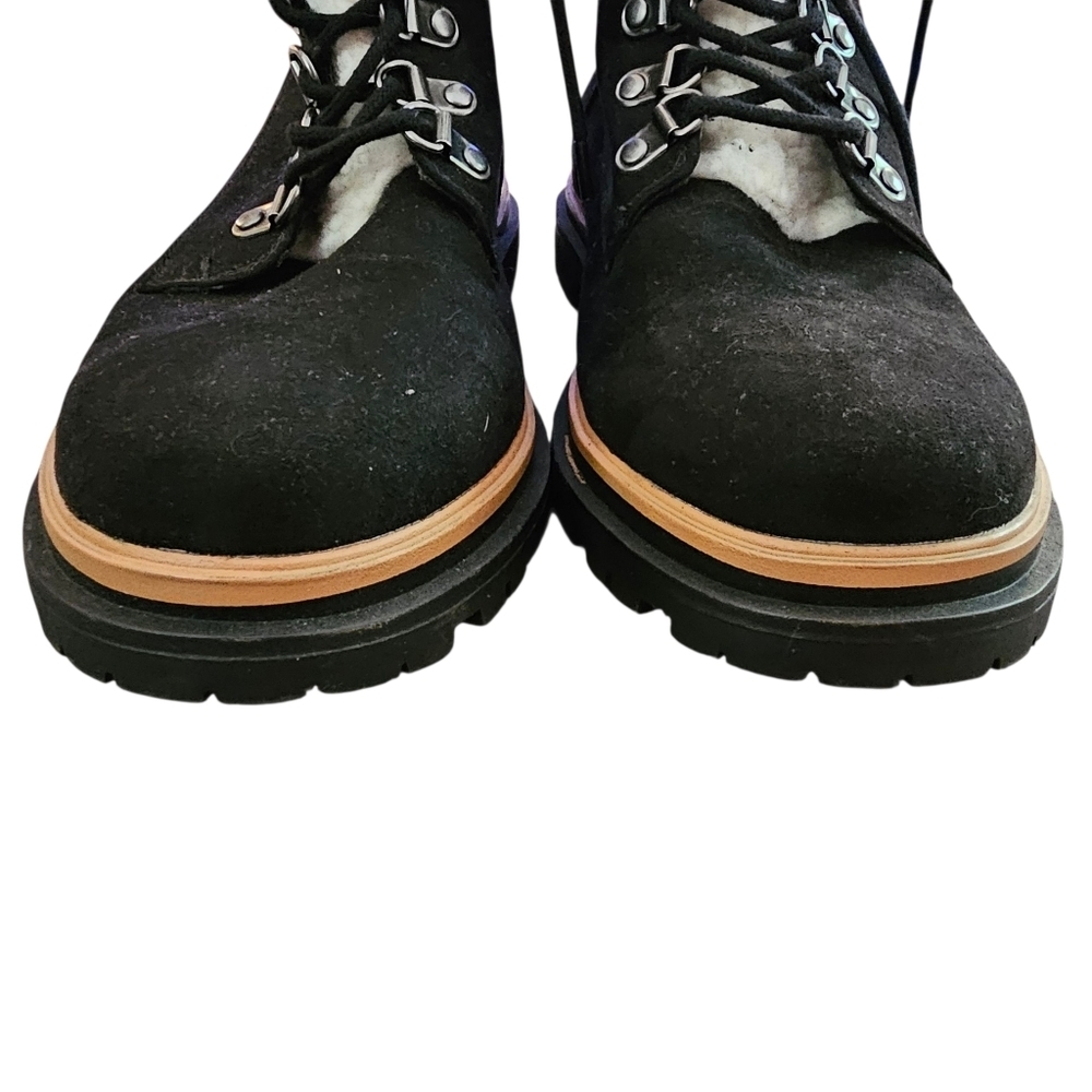 Torrid Hiker Lug Bootie Wide Width Black - Picture 9 of 10